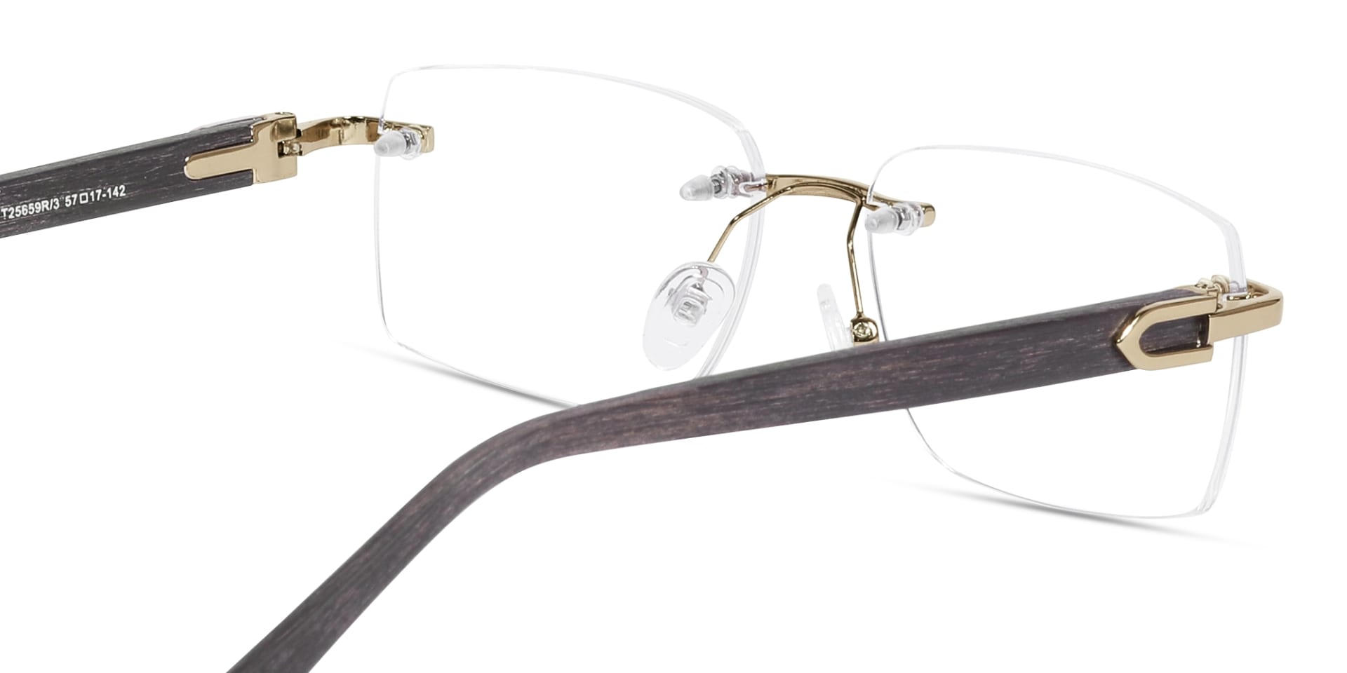 Gold Metal Rimless Glasses 5