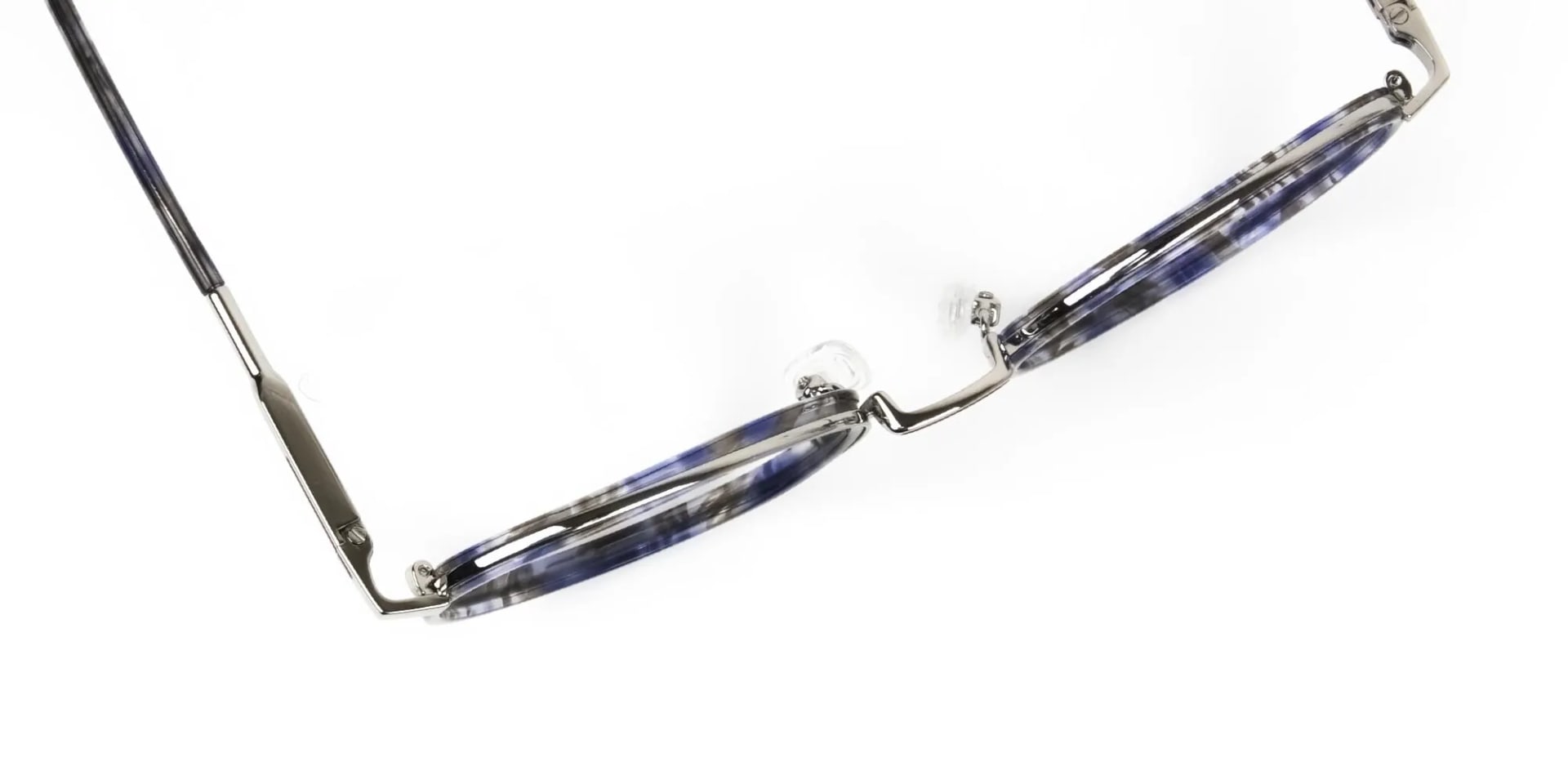 Ocean Blue Tortoise & Silver Eyeglasses - 2