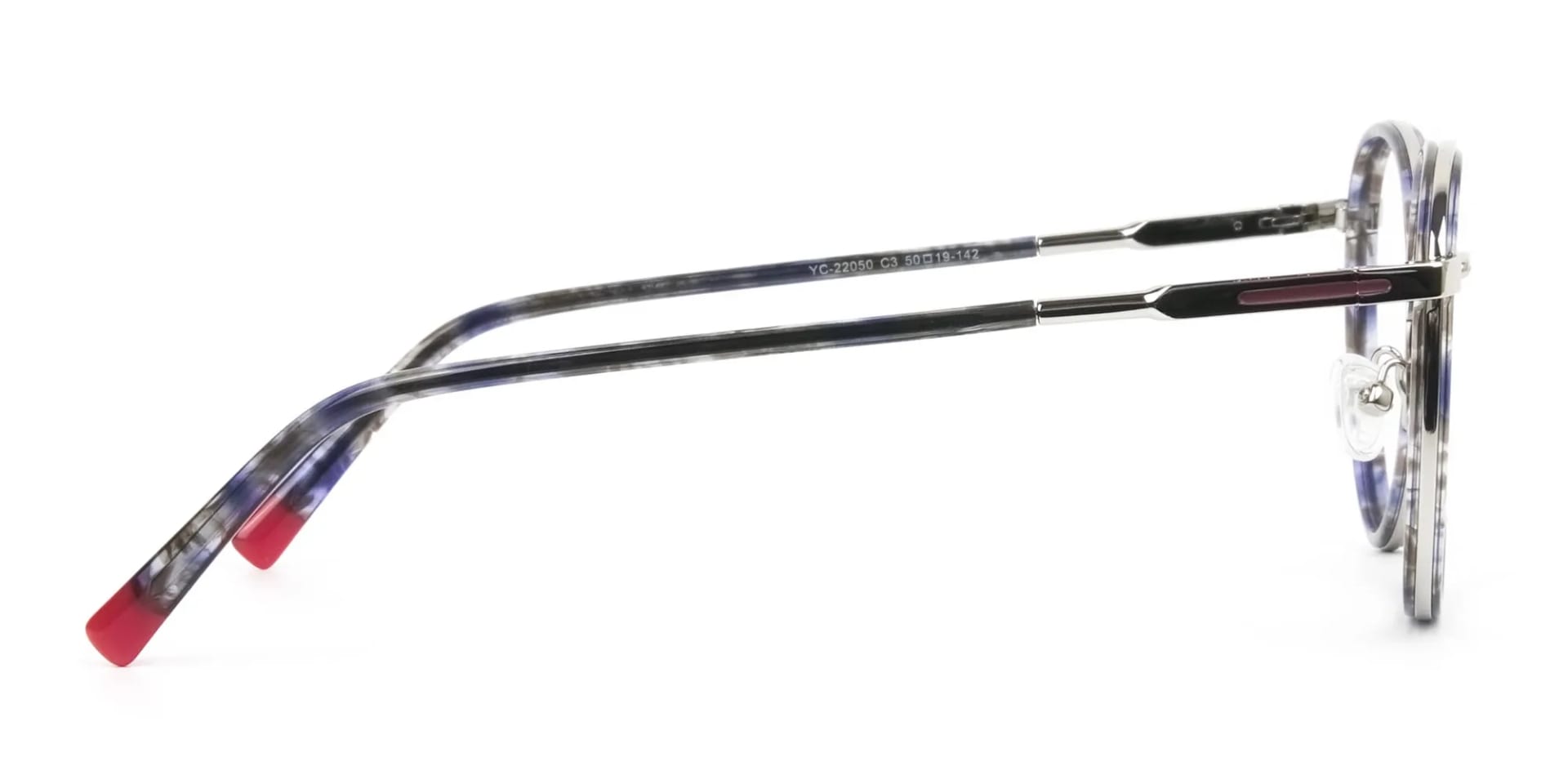 Ocean Blue Tortoise & Silver Eyeglasses - 2