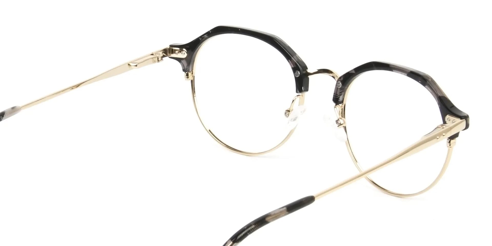 Marble Grey & Gold Weightless Glasses in Mixed material  - 5