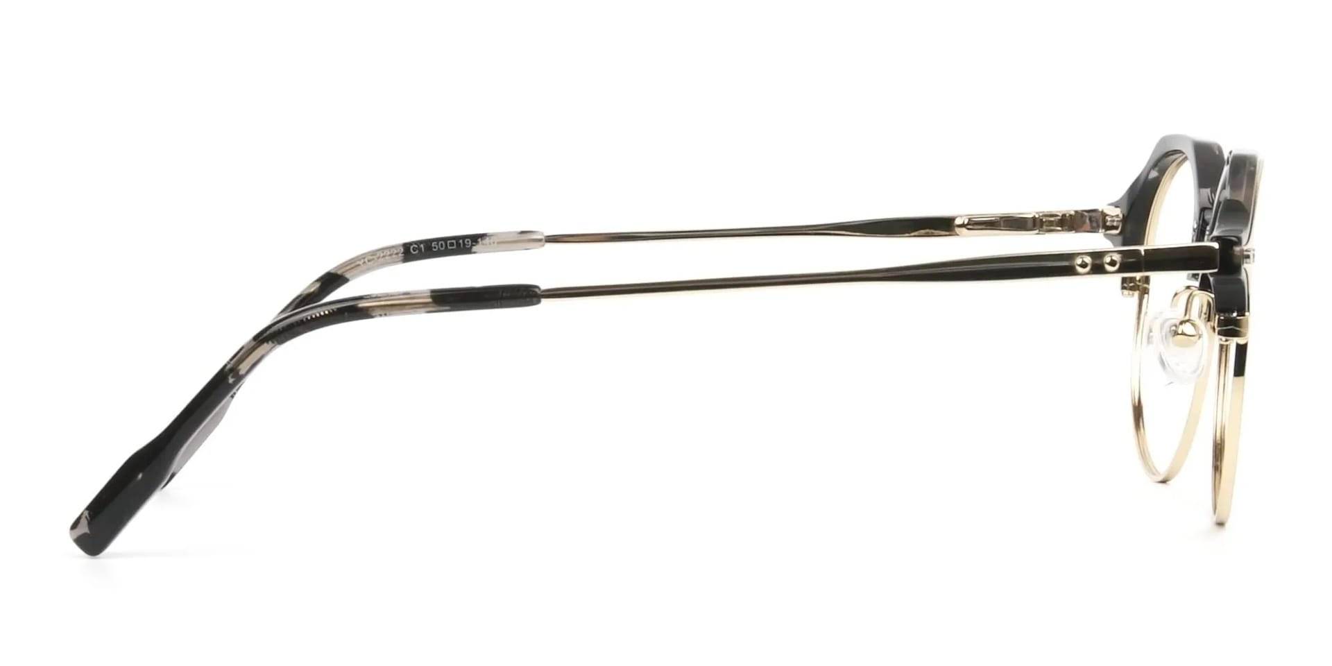 Marble Grey & Gold Weightless Glasses in Mixed material  - 4