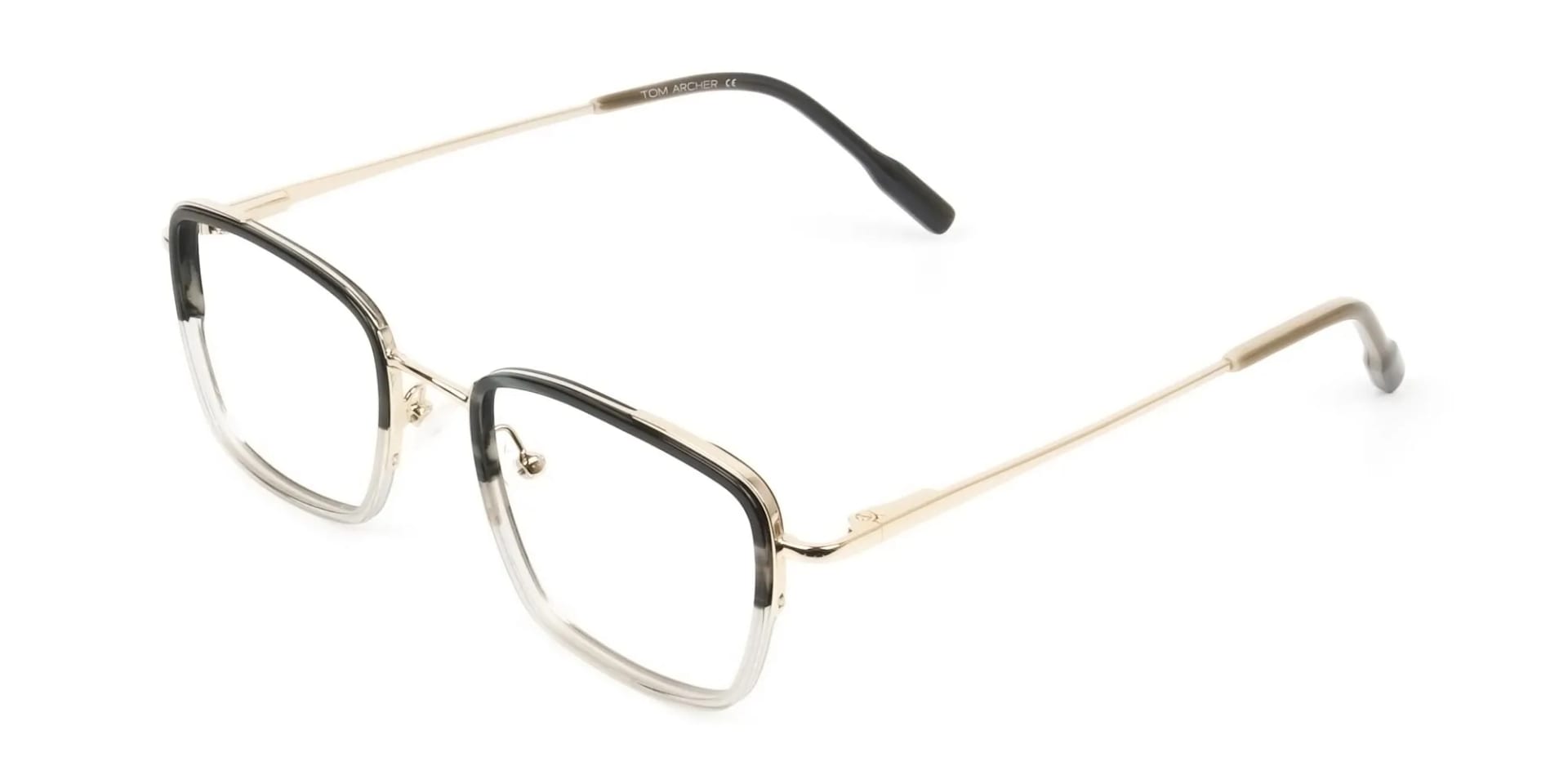 Spider Man Tony Stark Glasses Marble Grey & Nude Translucent - 2