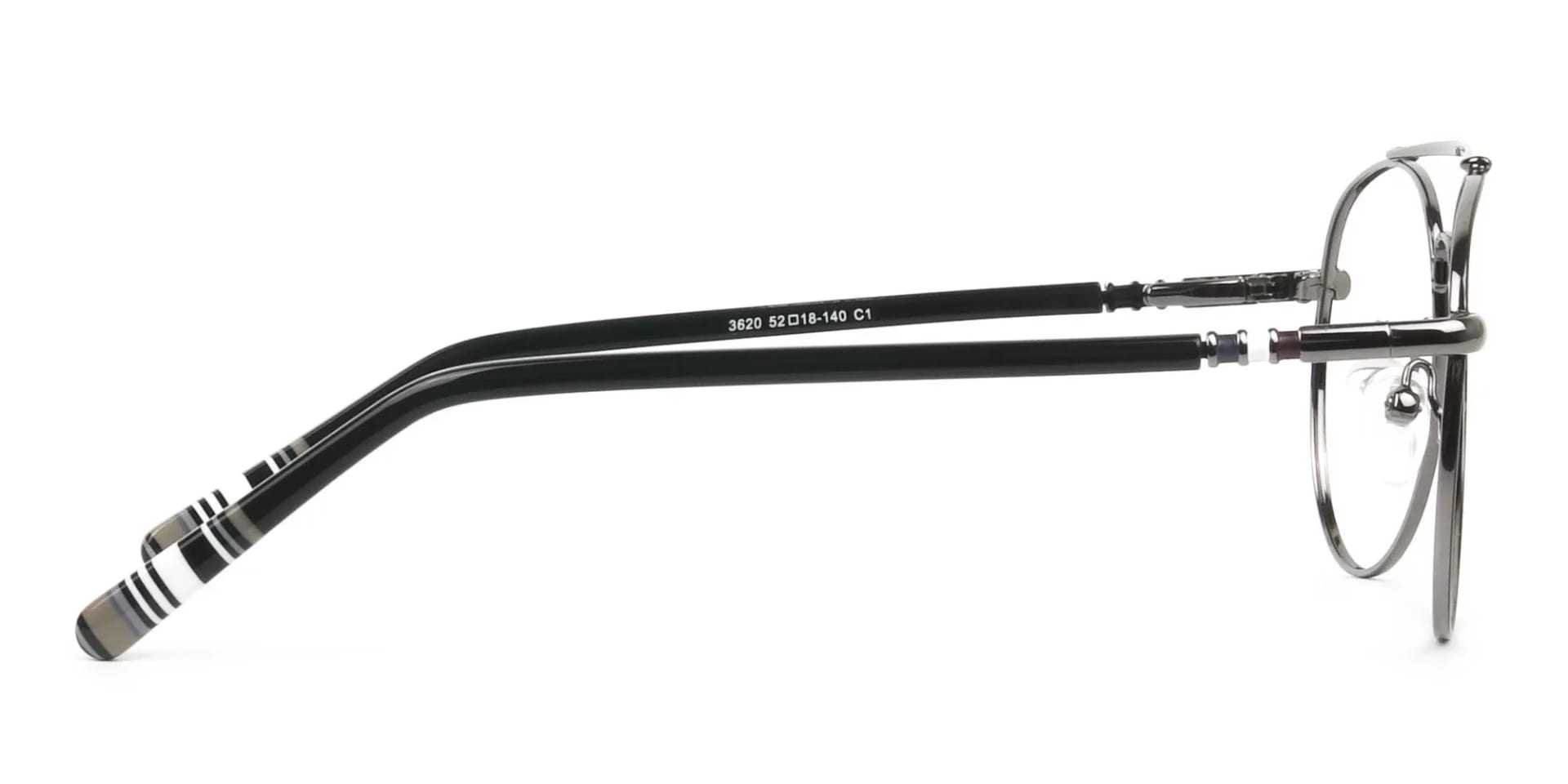 Pilot Gunmetal Black Fine Metal Glasses  - 2