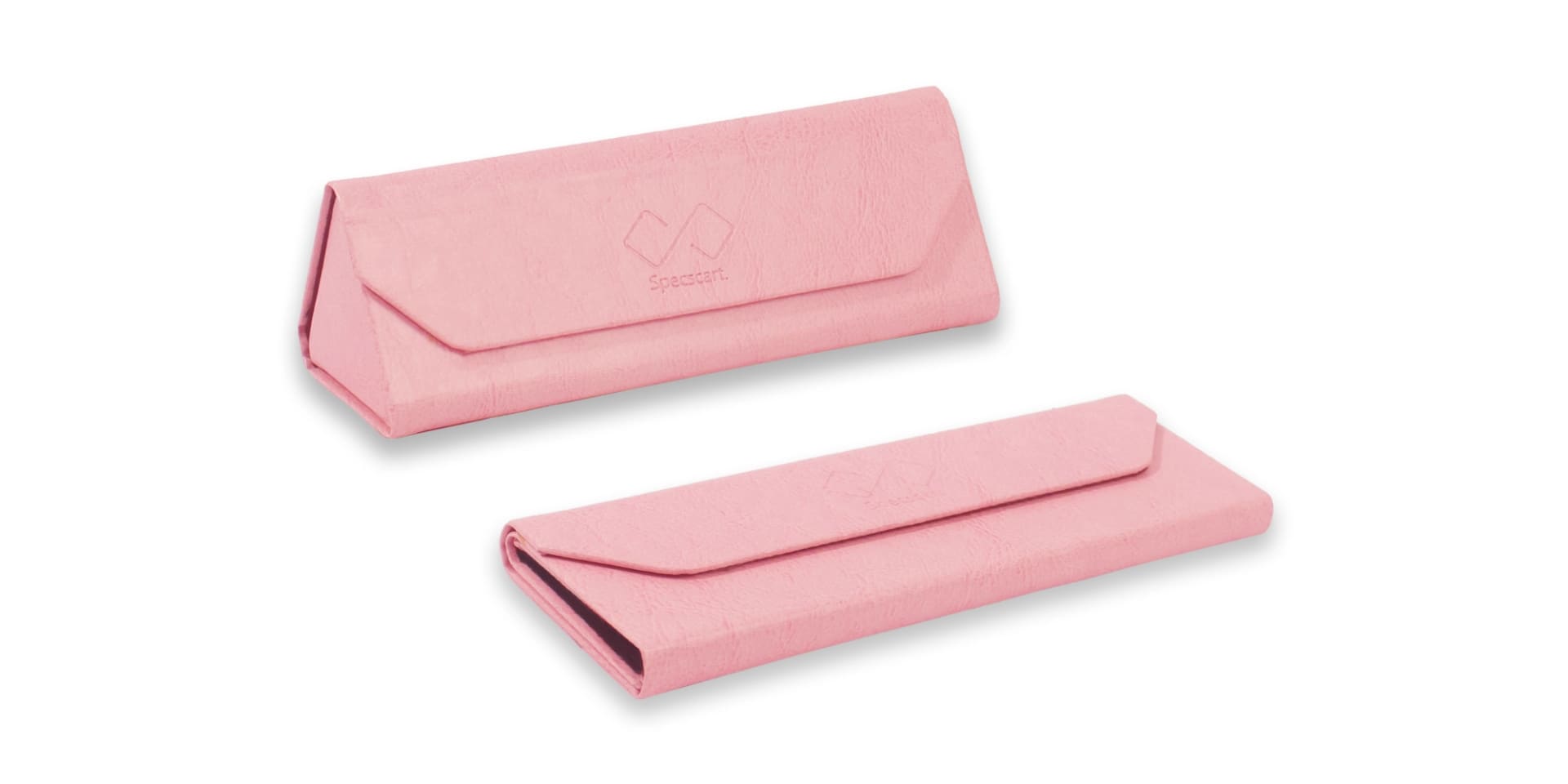 Pink Threefold Eyeglasses Case-4