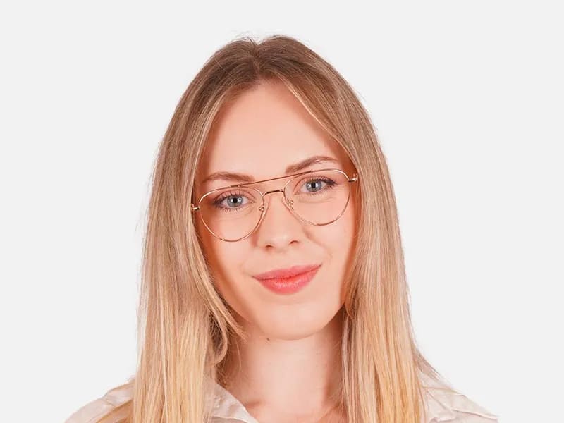 Gold Pilot Glasses-2
