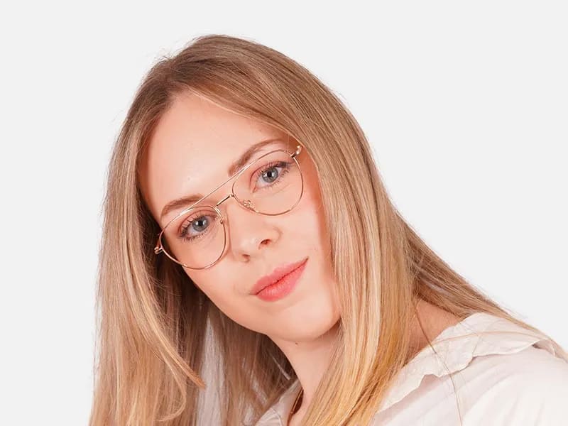 Gold Pilot Glasses-2