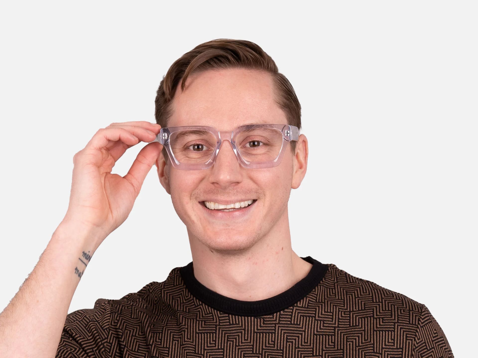 Clear Square Glasses-41