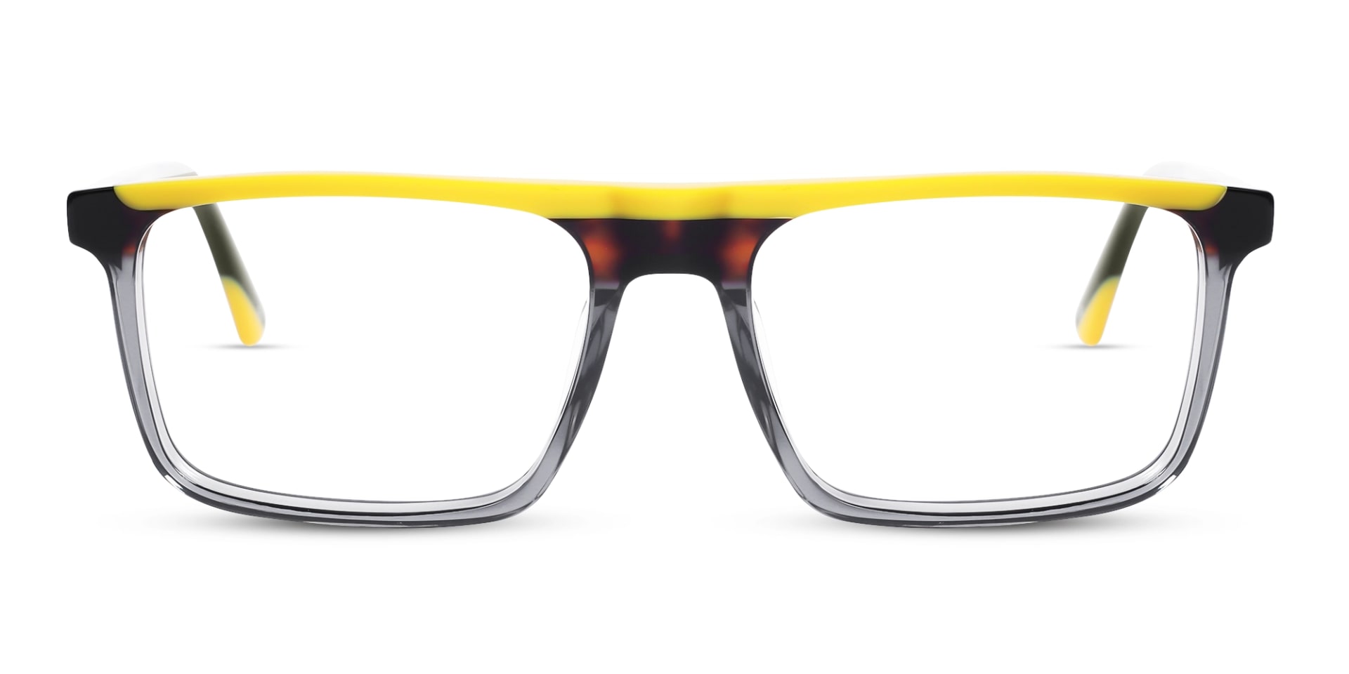 Crystal Smoke Grey Yellow Glasses 1