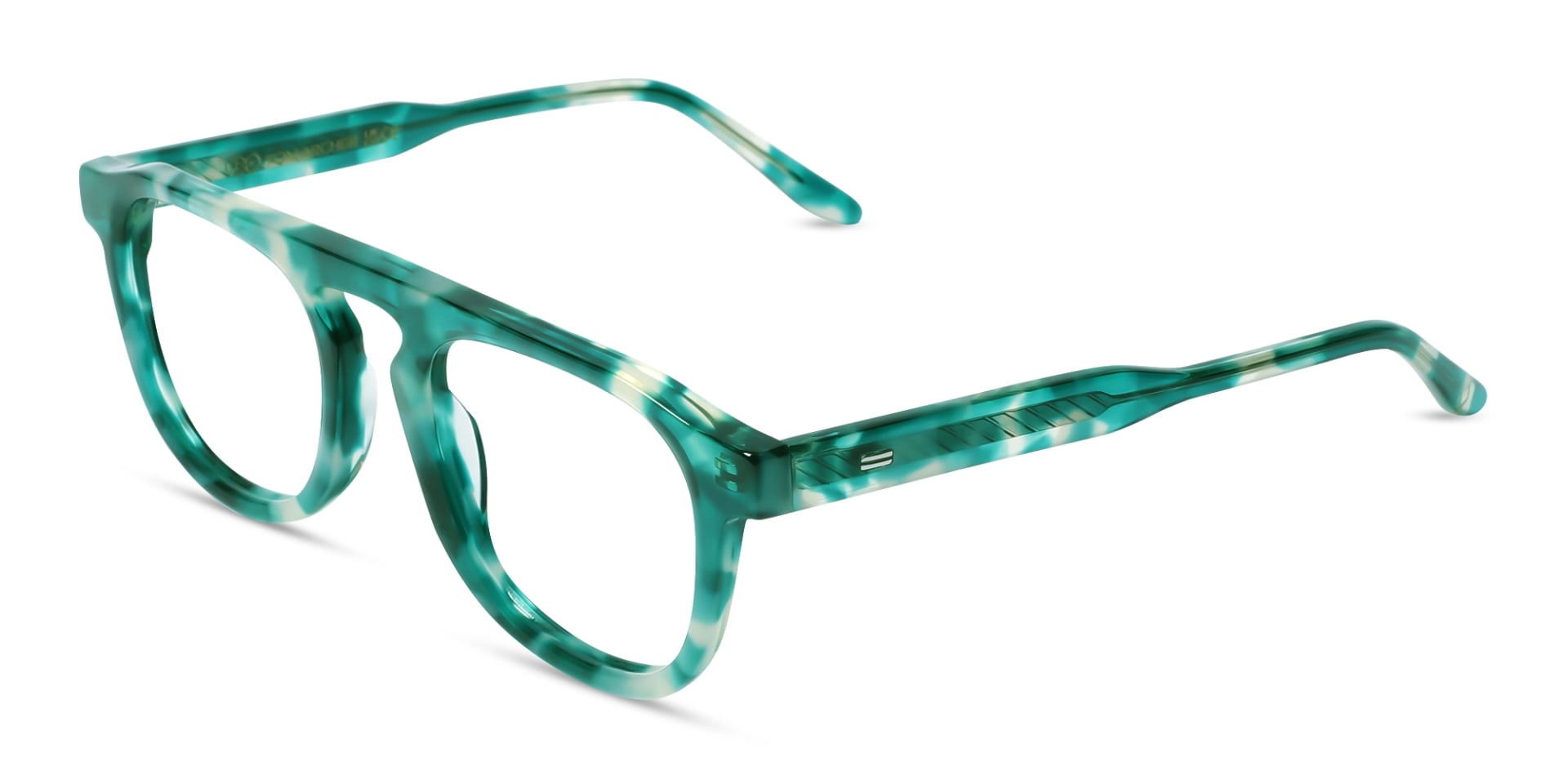 Teal Tortoise Eyeglasses 3