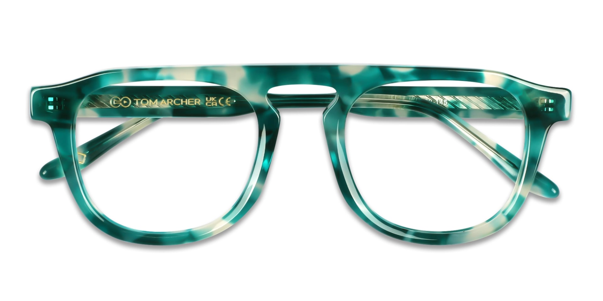 Teal Tortoise Eyeglasses 6