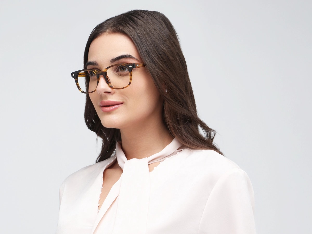 Water Gold Marble Rectangle Sunglasses -53