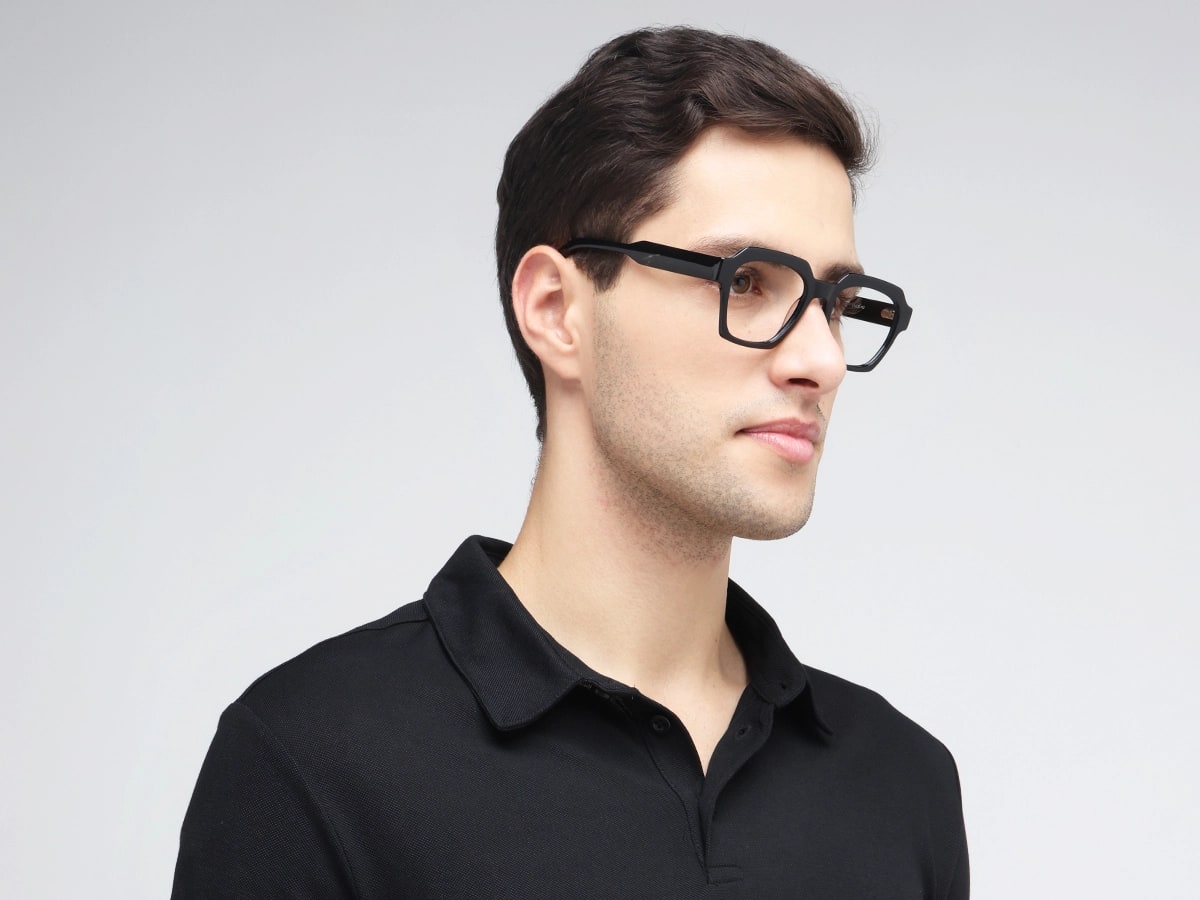 Black Square Eyeglass Frames 43