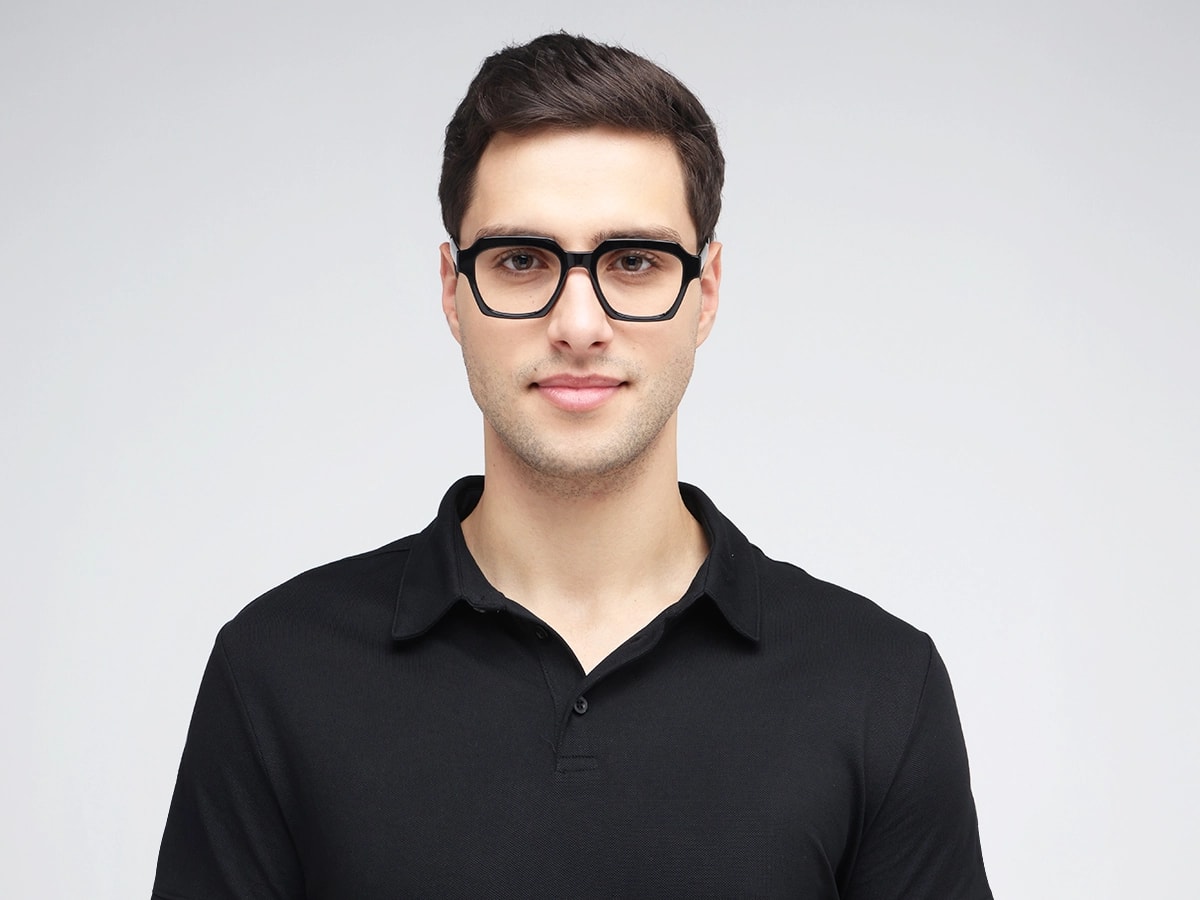 Black Square Eyeglass Frames 41