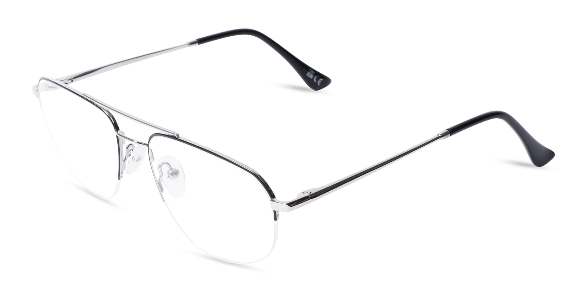Black Silver Eyeglasses 3