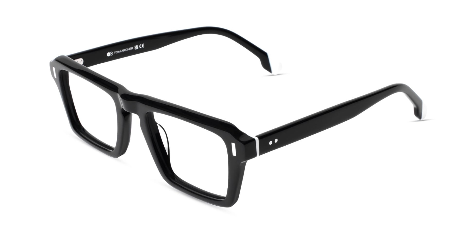 Black Rectangular Keyhole Glasses-3
