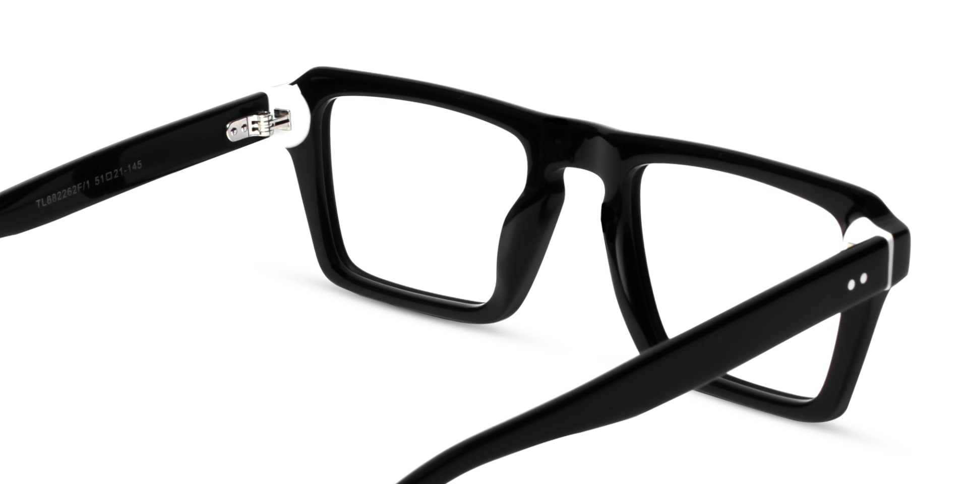 Black Rectangular Keyhole Glasses-5