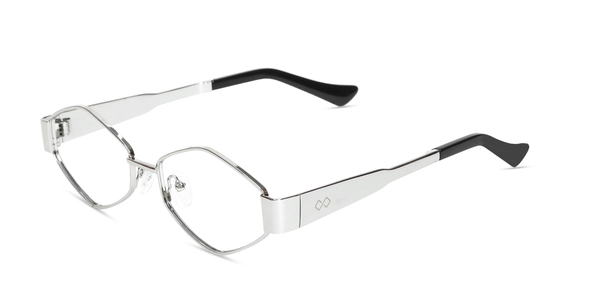 Eye-Catching Silver Geometric Glasses-3