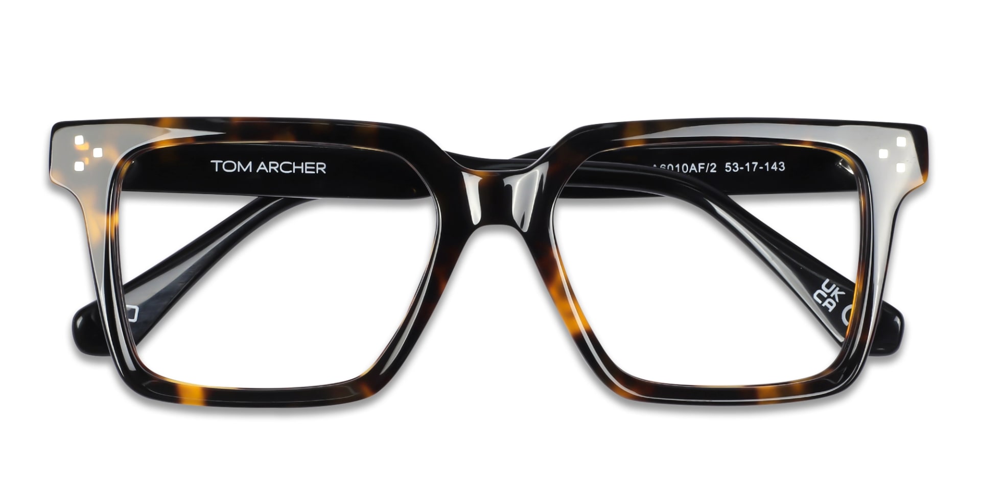 Dark Tortoise Acetate Square Eyeglasses 6