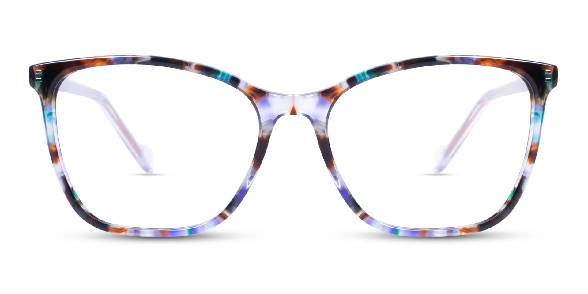 Crystal Marble Square Cateye Glasses 1