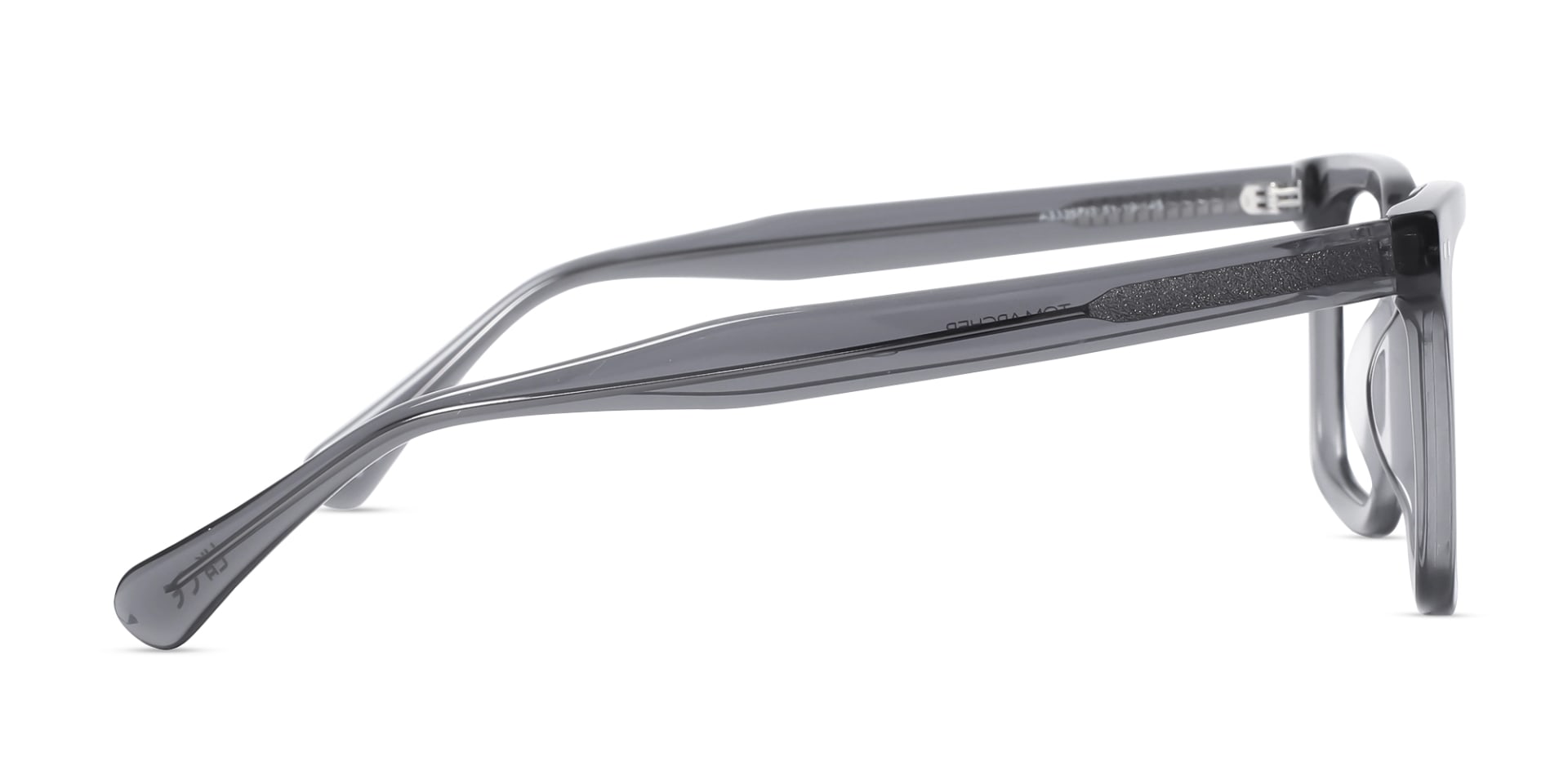 Crystal Steel Grey Acetate Square Glasses-4