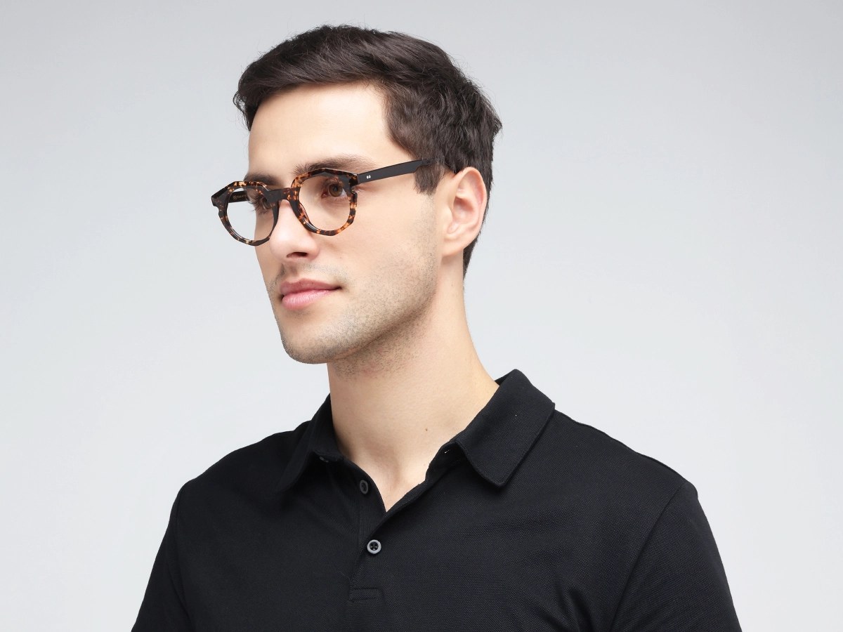 Brown Oval Eyeglasses 42