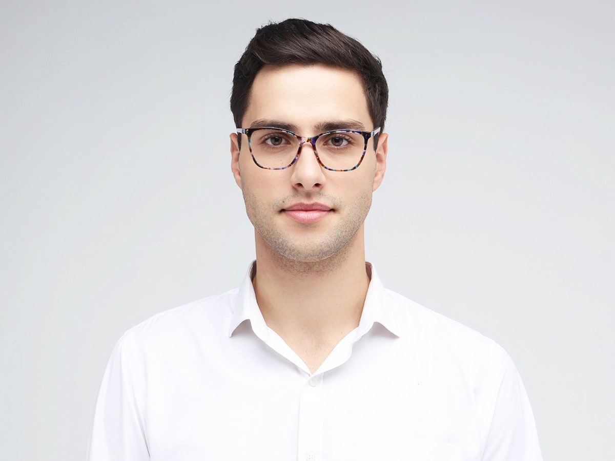 Crystal Marble Square Cateye Glasses 41