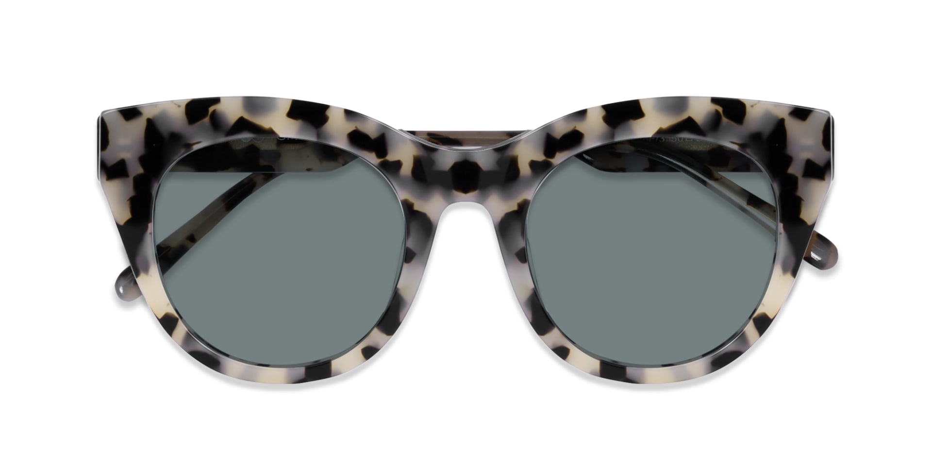  Beige Tortoise Cat-Eye Frame Sunglasses -6