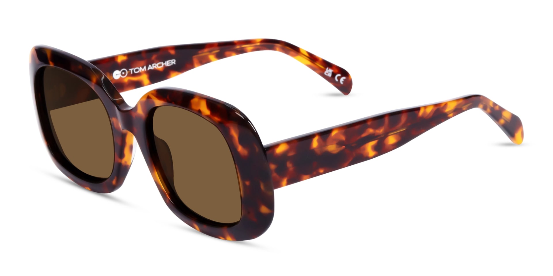 Tortoise Square Polarised Sunglasses