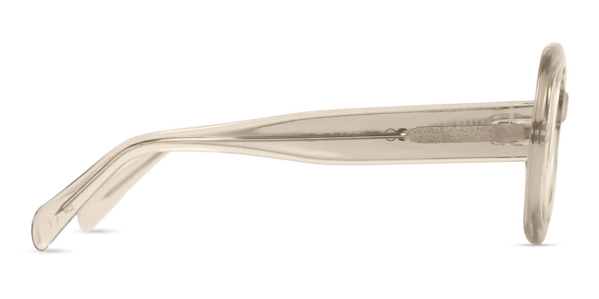 Crsytal Beige Frame With Polarised Dark Brown Tint