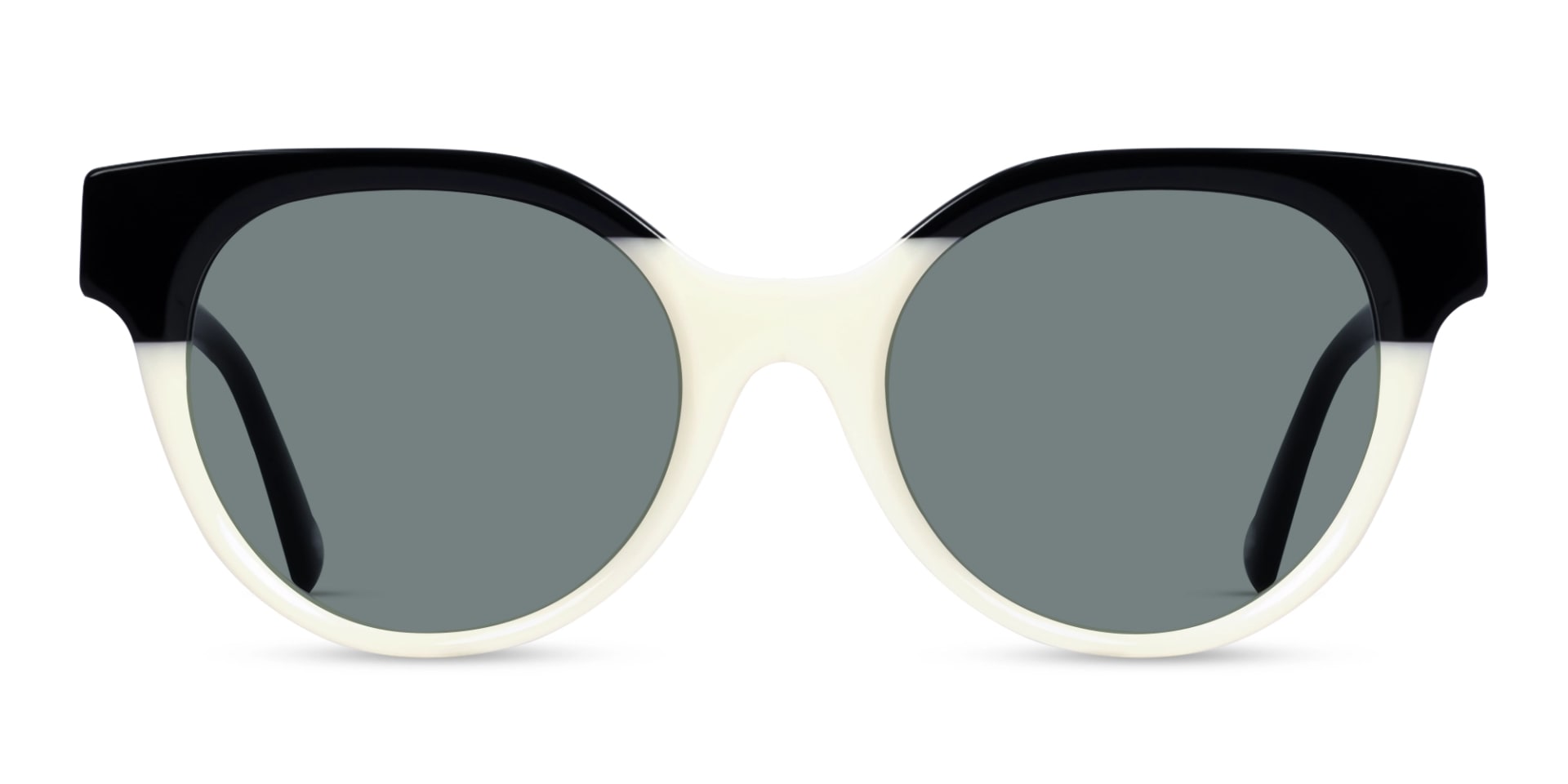 Black & White Frame With Dark Grey Tint Sunglasses