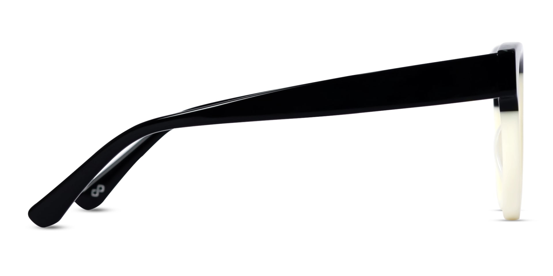 Black & White Frame With Dark Grey Tint Sunglasses