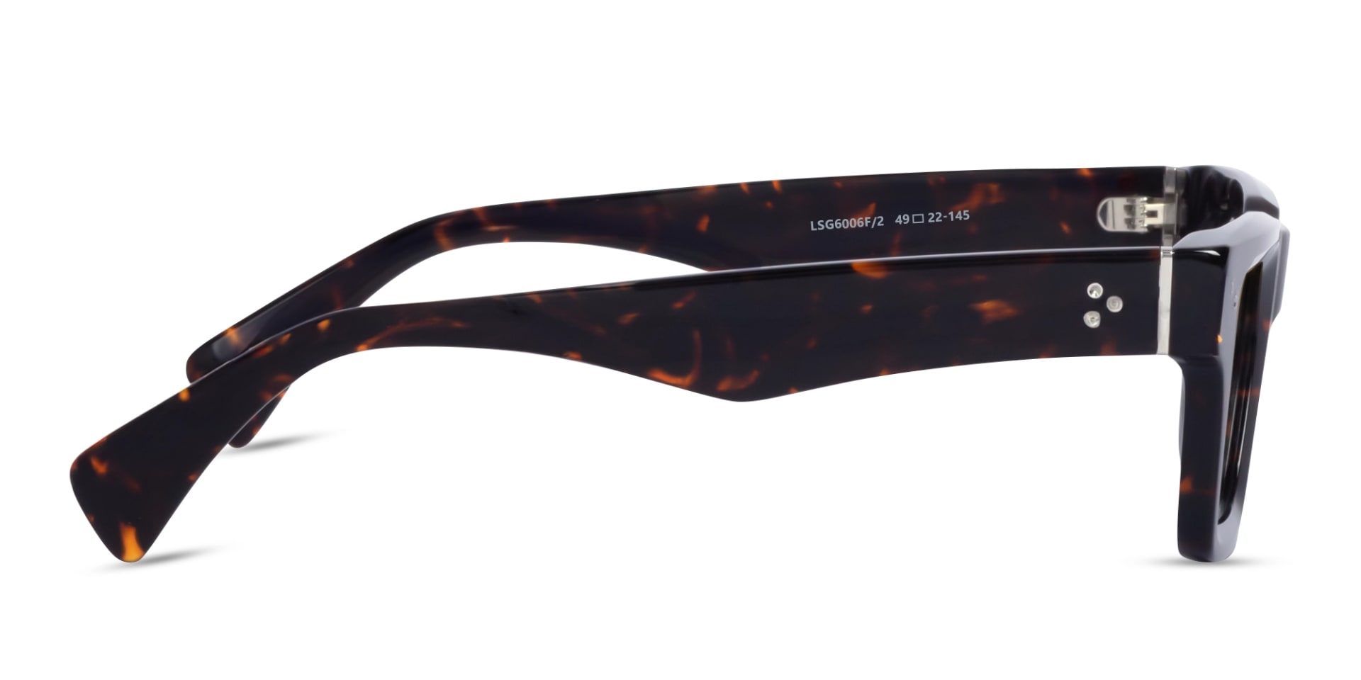 Dark Tortoise Square Acetate Full Rim Sunglasses 3