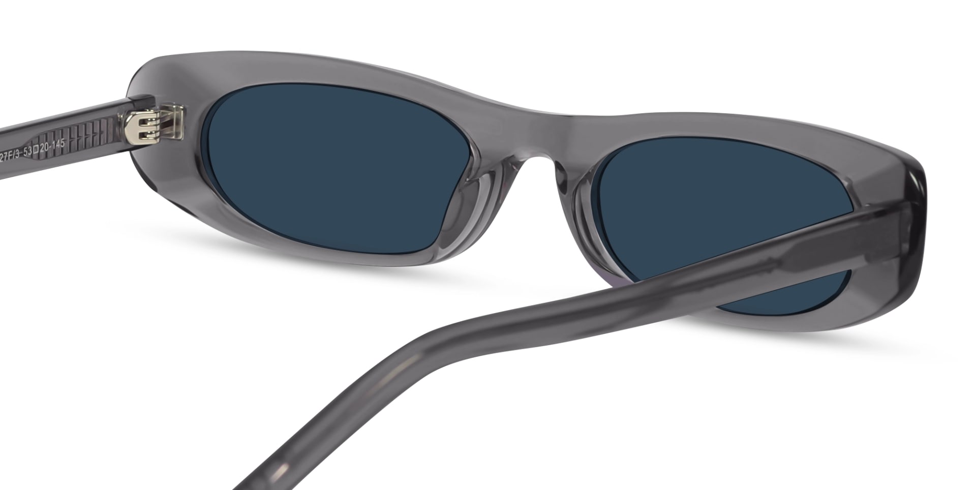 Crystal Steel Grey Acetate Rectangle Sunglasses 5