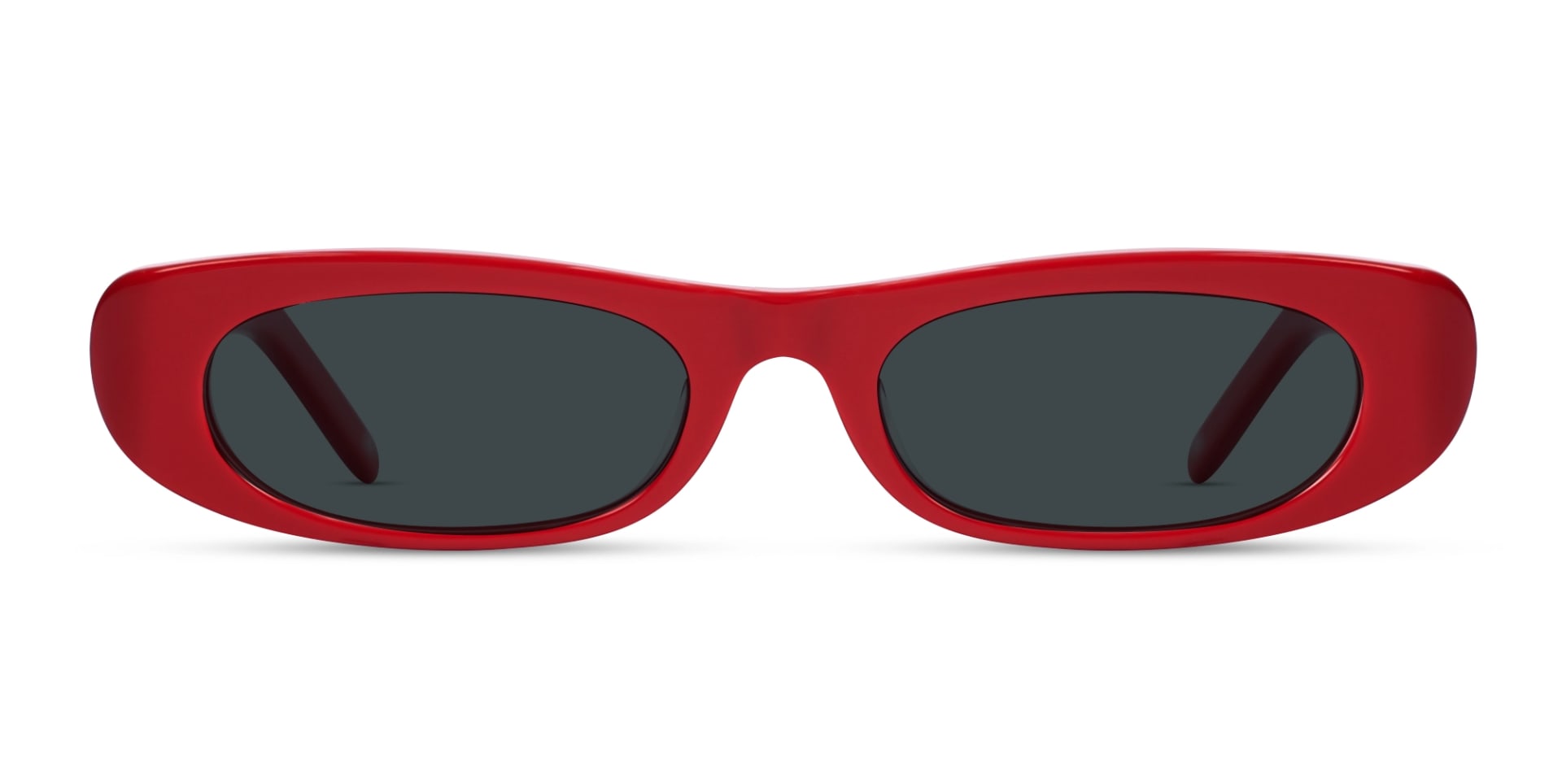 Maroon Red Rectangle Sunglasses 1