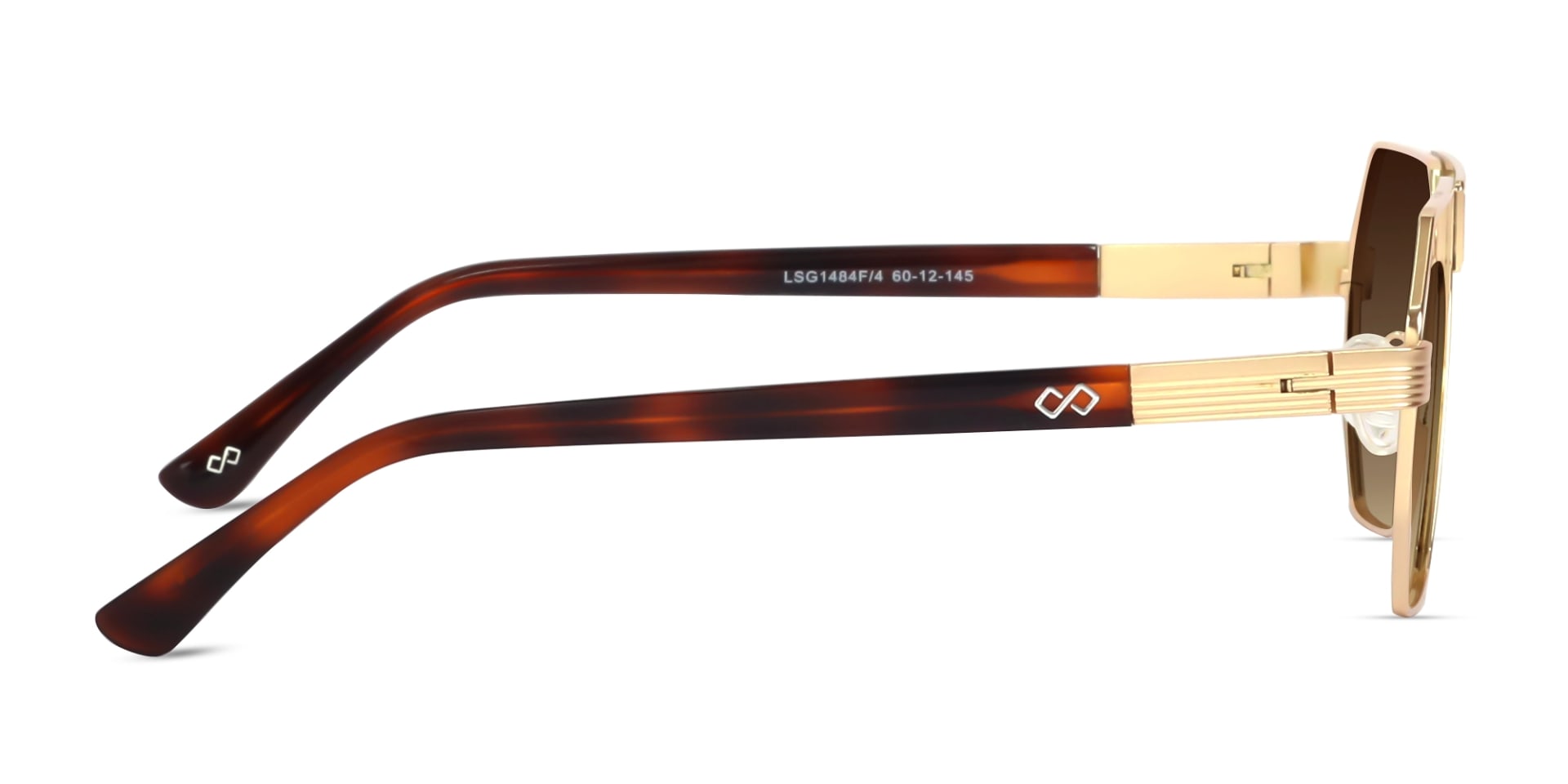 Gold Metal Full Rim Pilot Sunglasses 4