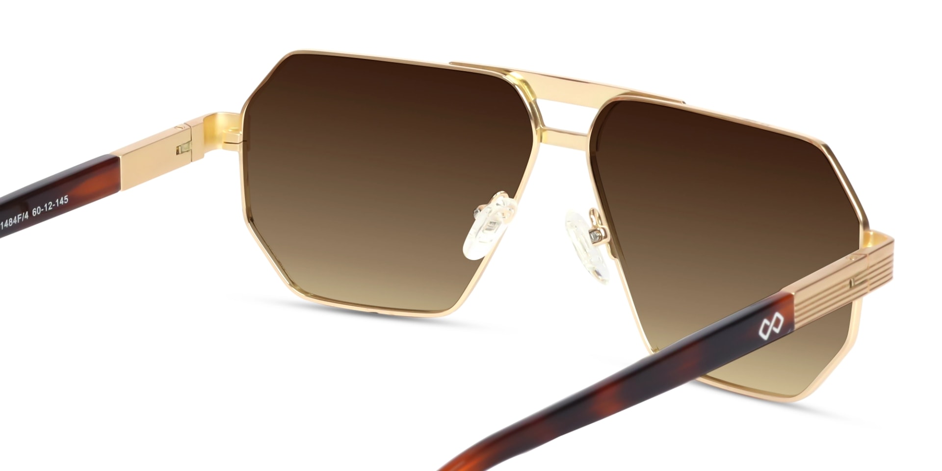 Gold Metal Full Rim Pilot Sunglasses 5