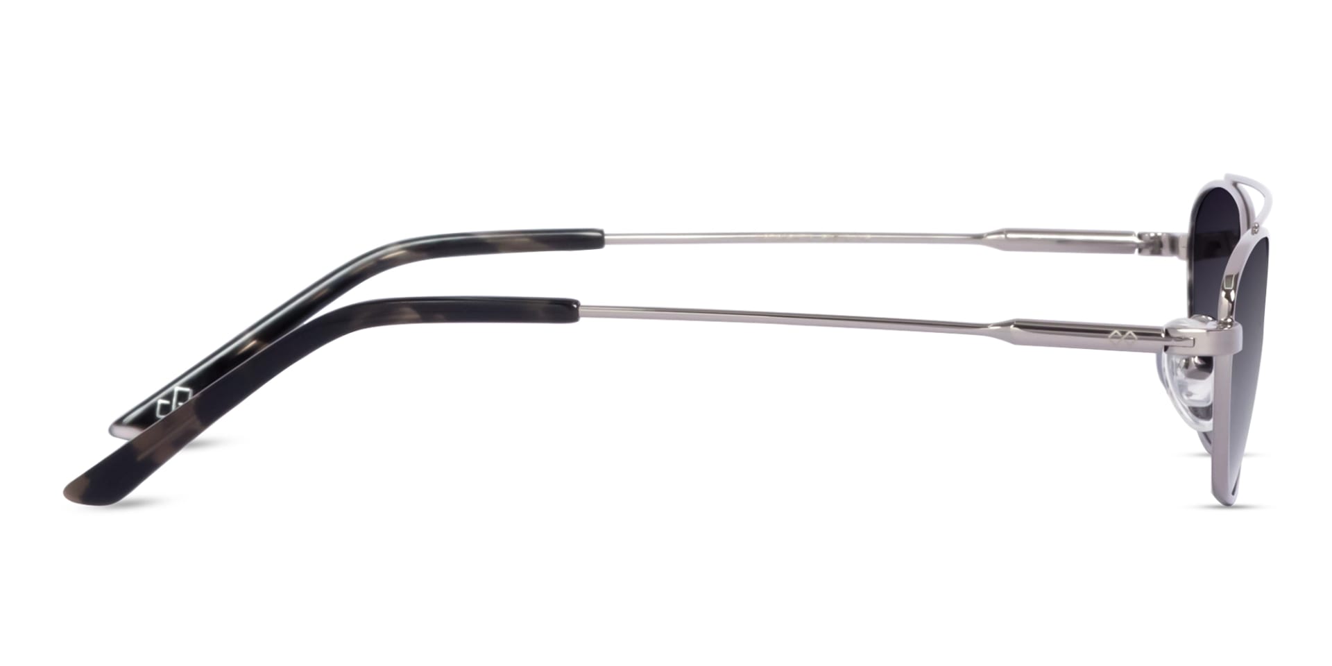 Silver Rectangle Geometric Full-Rim Sunglasses 4