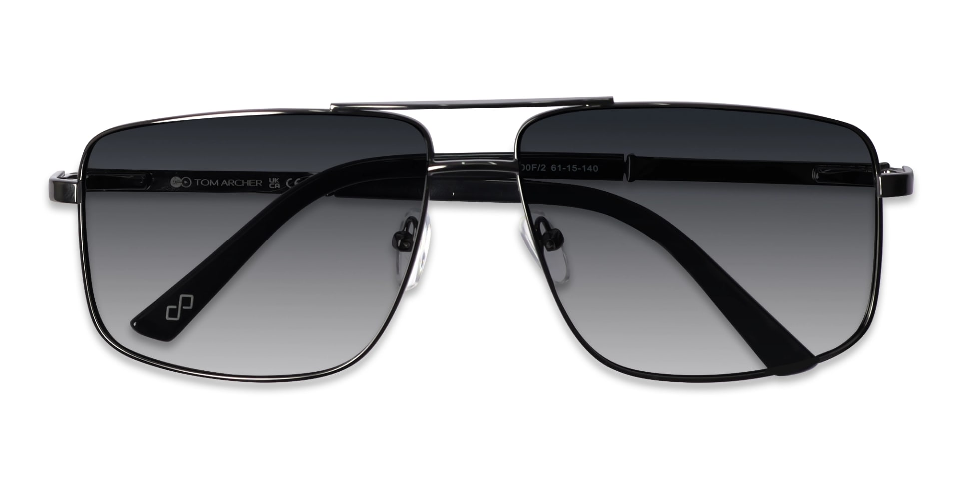 Gunmetal Pilot Double Bridge Sunglasses 6