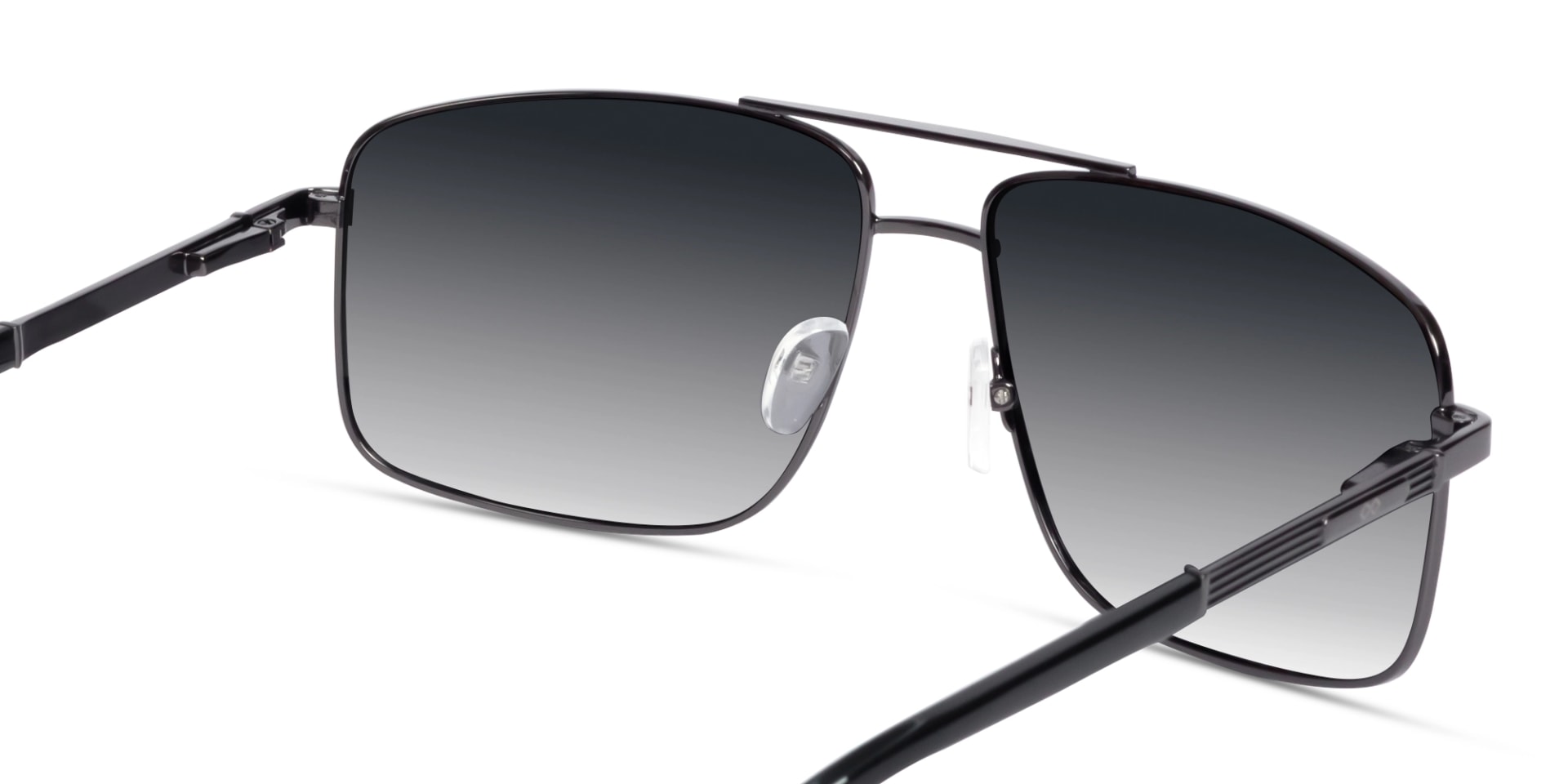 Gunmetal Pilot Double Bridge Sunglasses 5