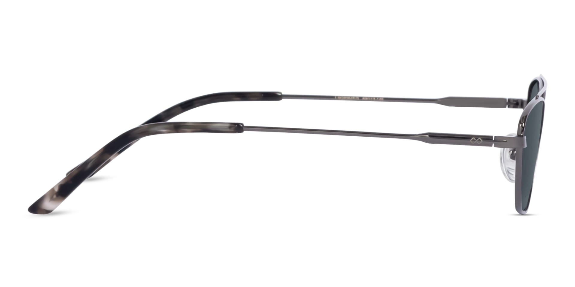 Gold Rectangle Geometric Full-Rim Sunglasses  4