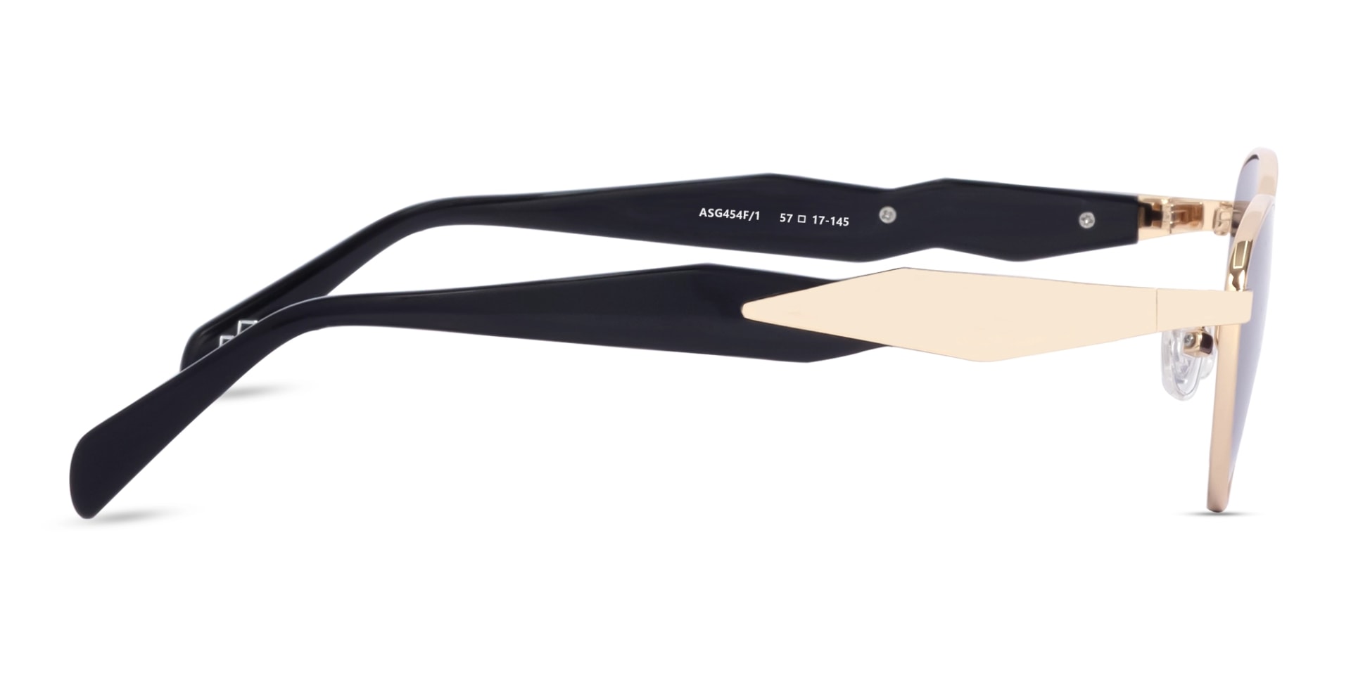 Gold Cat-Eye Sunglasses With Purple Tint-4
