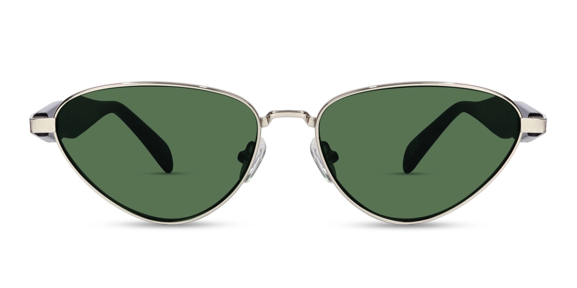 Metal Cat-Eye Green Colored Sunglasses-1