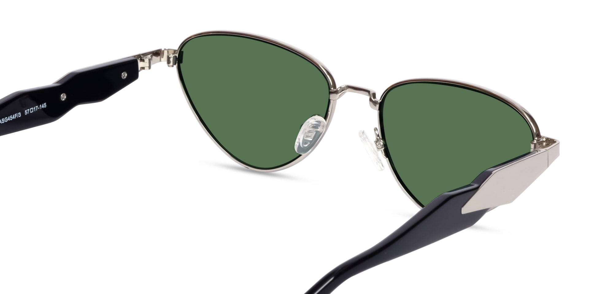 Metal Cat-Eye Green Colored Sunglasses-5