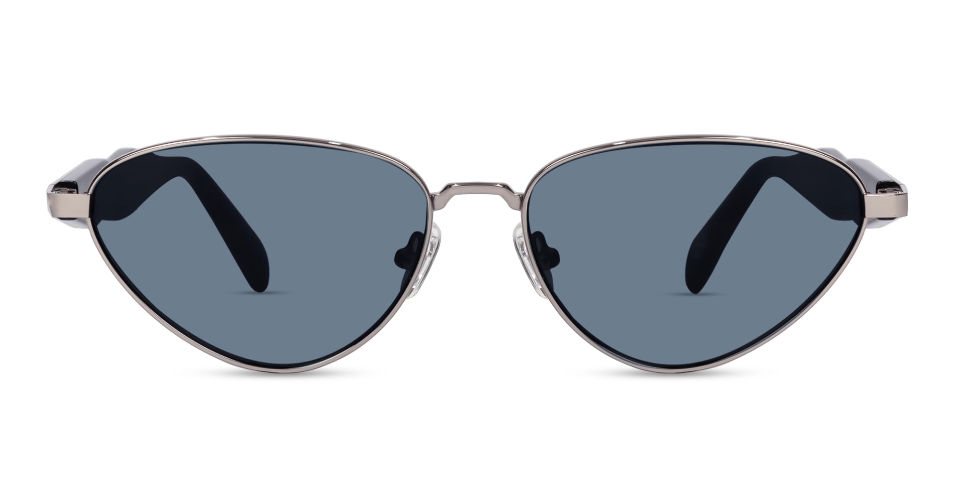 Metal Cat-Eye Grey Tint Sunglasses-1