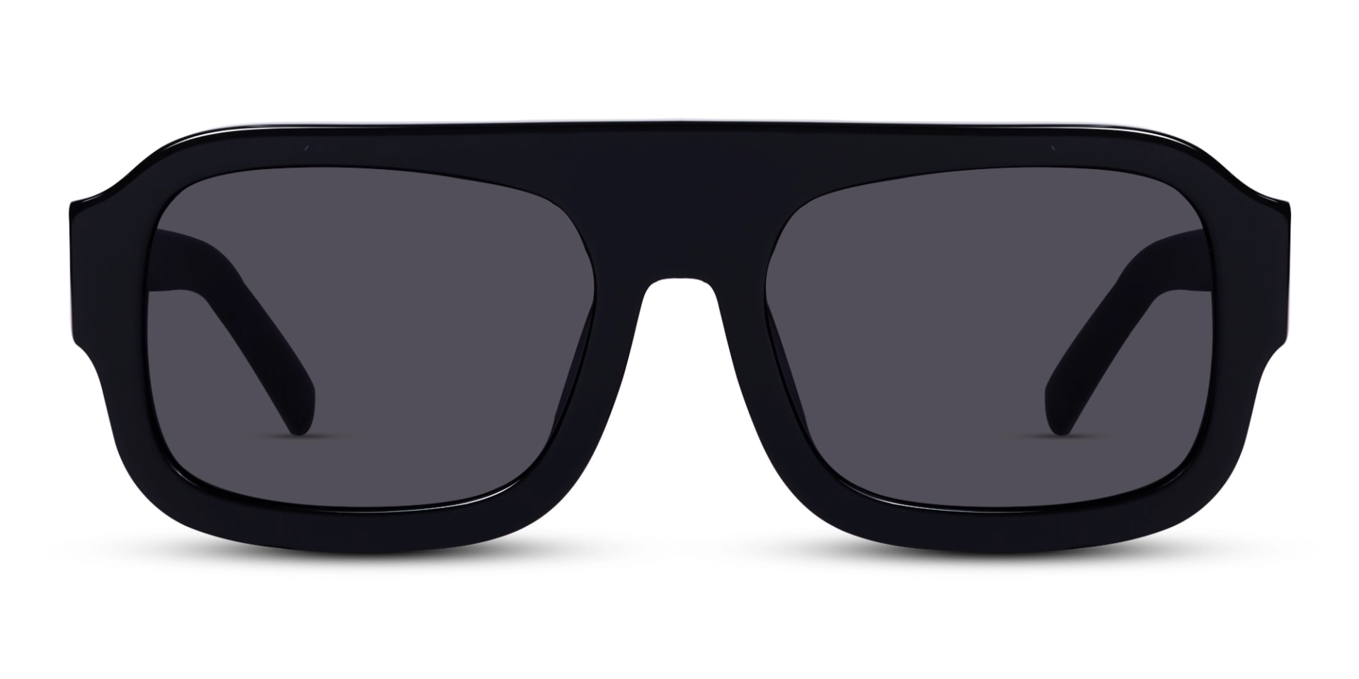 Black Flat Top Pilot Sunglasses 1