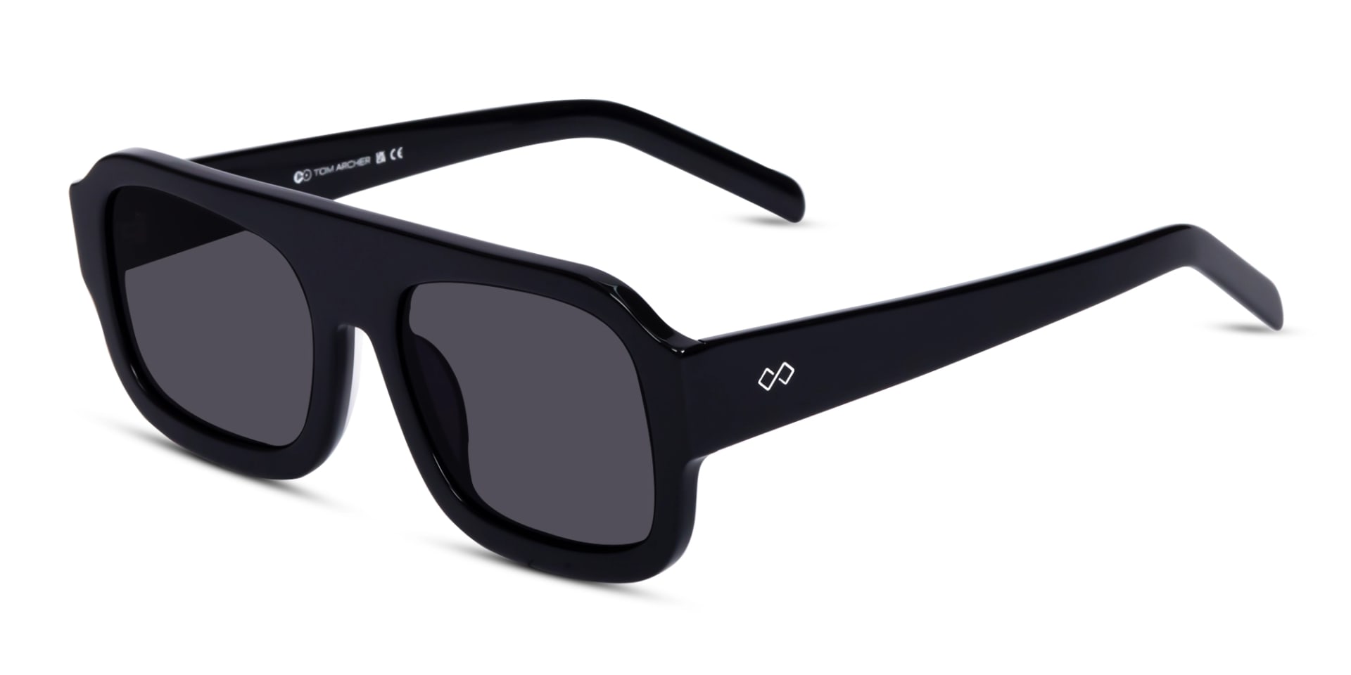 Black Flat Top Pilot Sunglasses 3