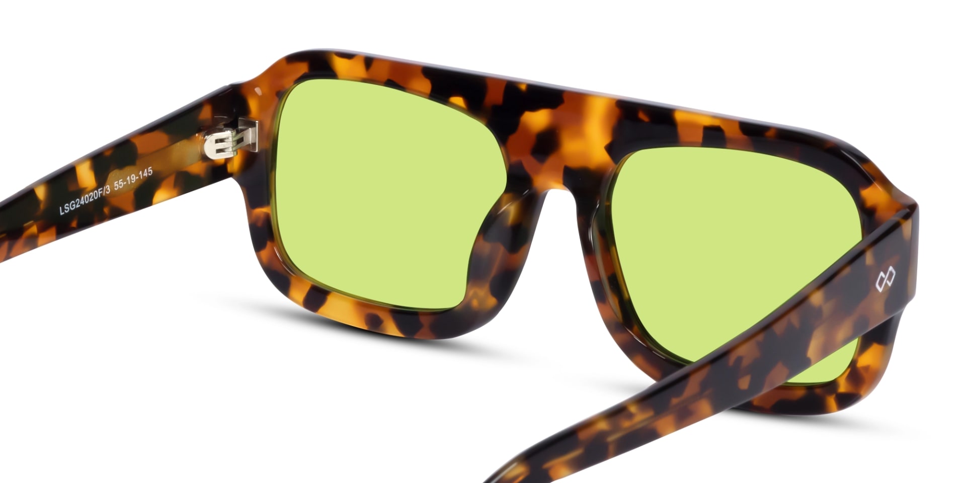 Honey Tortoise Flat Top Pilot Sunglasses 5
