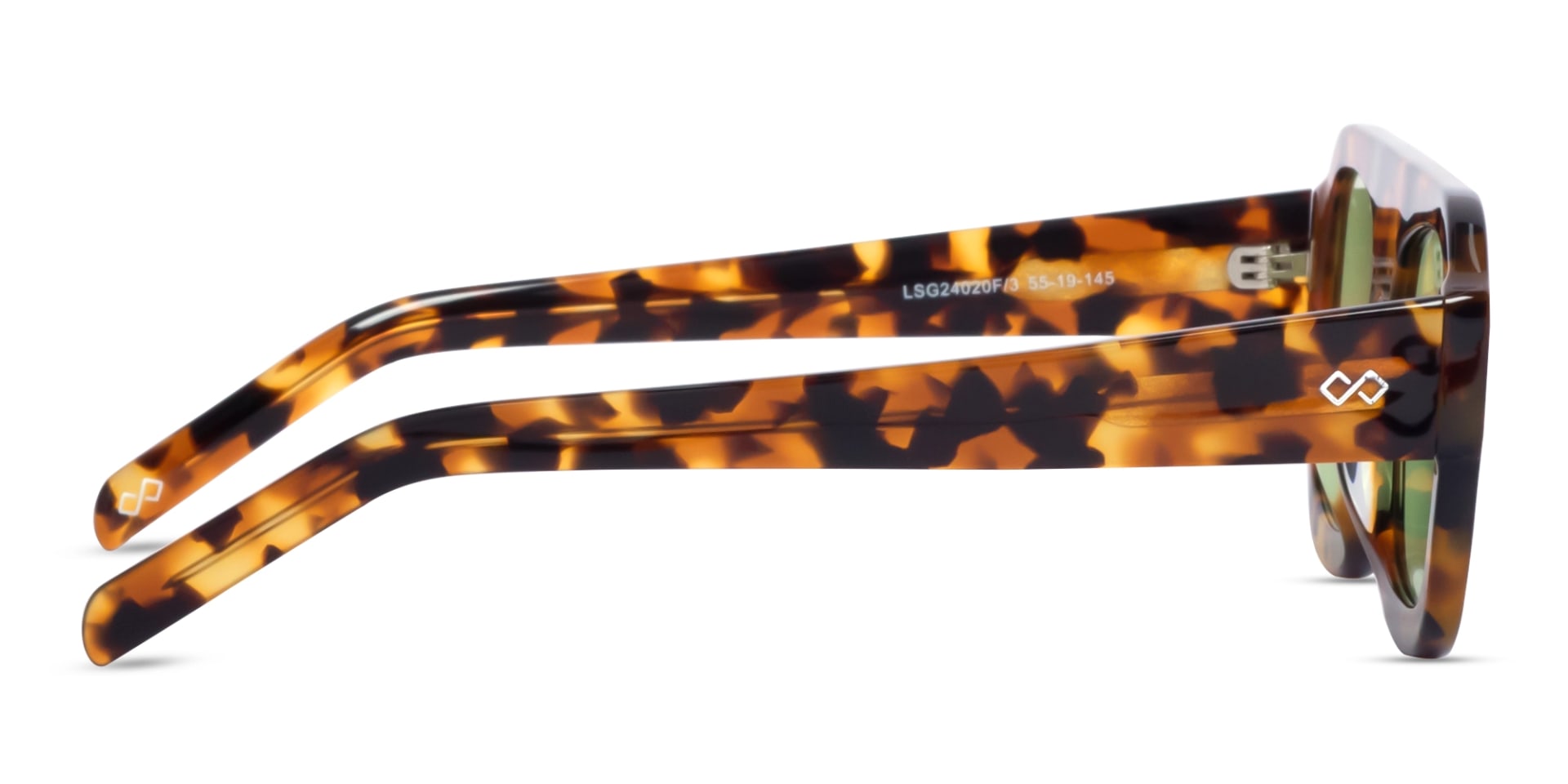Honey Tortoise Flat Top Pilot Sunglasses 4
