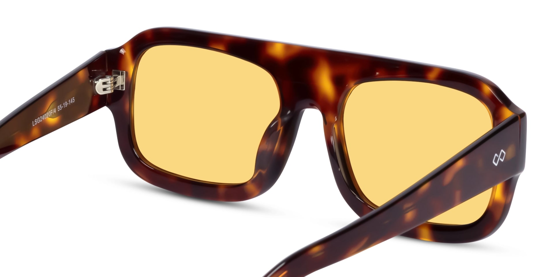 Tortoise Acetate Flat Top Pilot Sunglasses 5