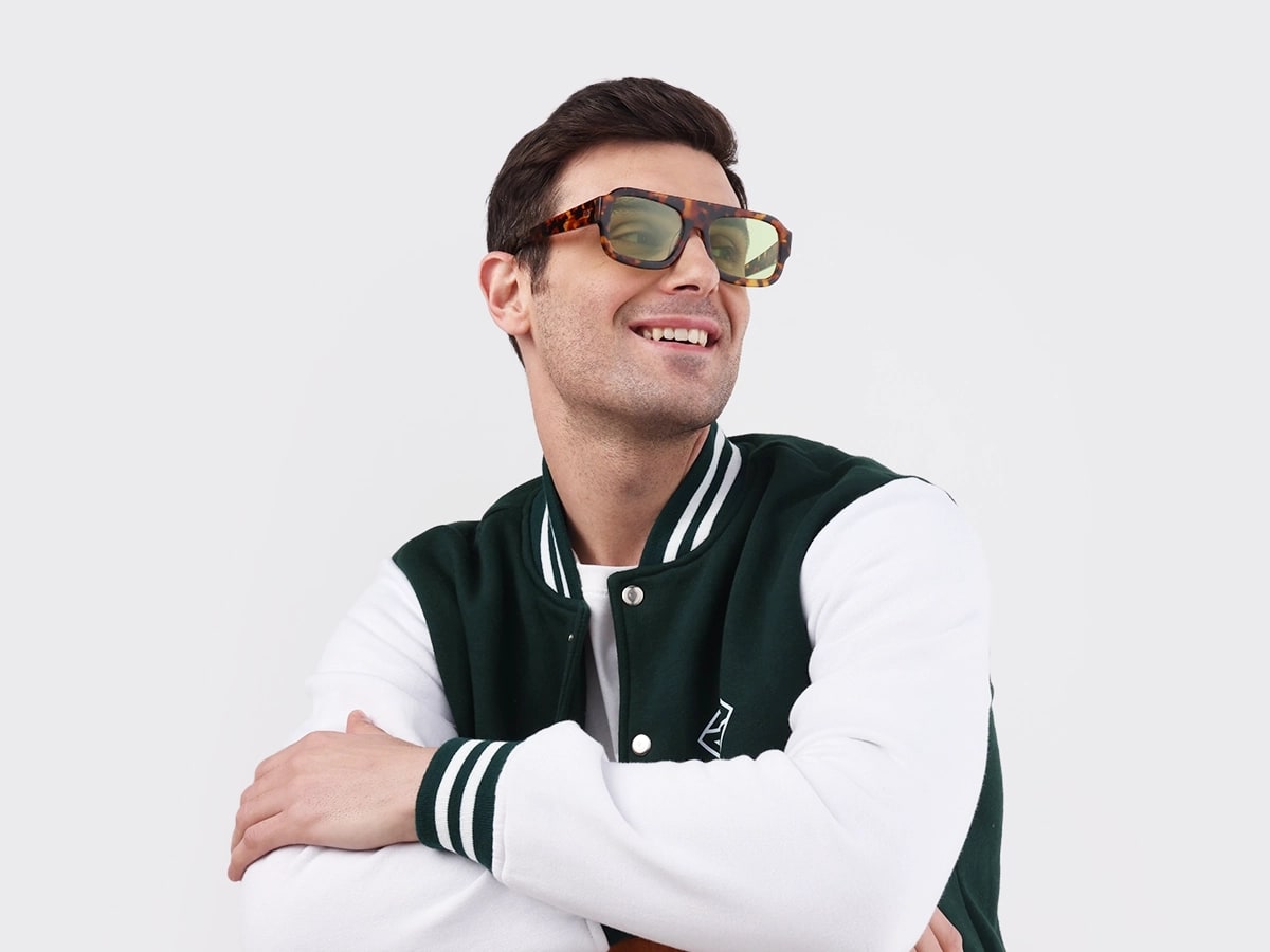 Honey Tortoise Flat Top Pilot Sunglasses 43